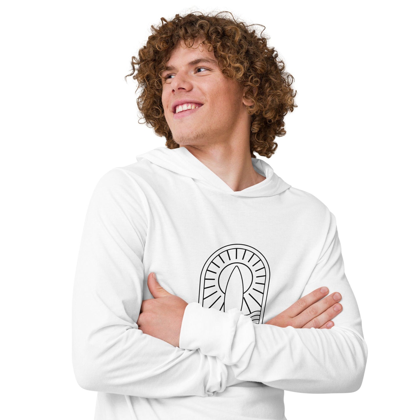 Surfbreak Minimalist Hooded Long Sleeve Tshirt