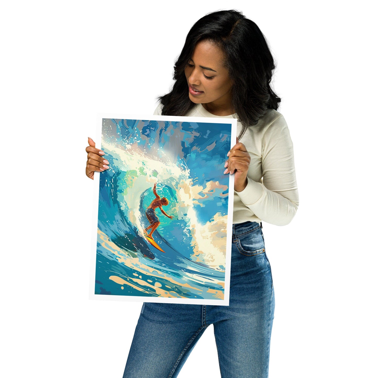 Surfing Simplicity Wall Art Poster