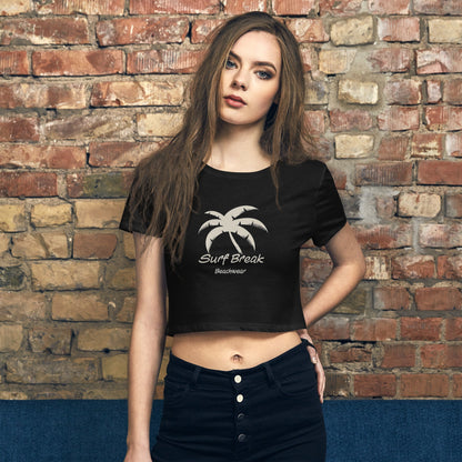 Surf Break Palms Crop Tee