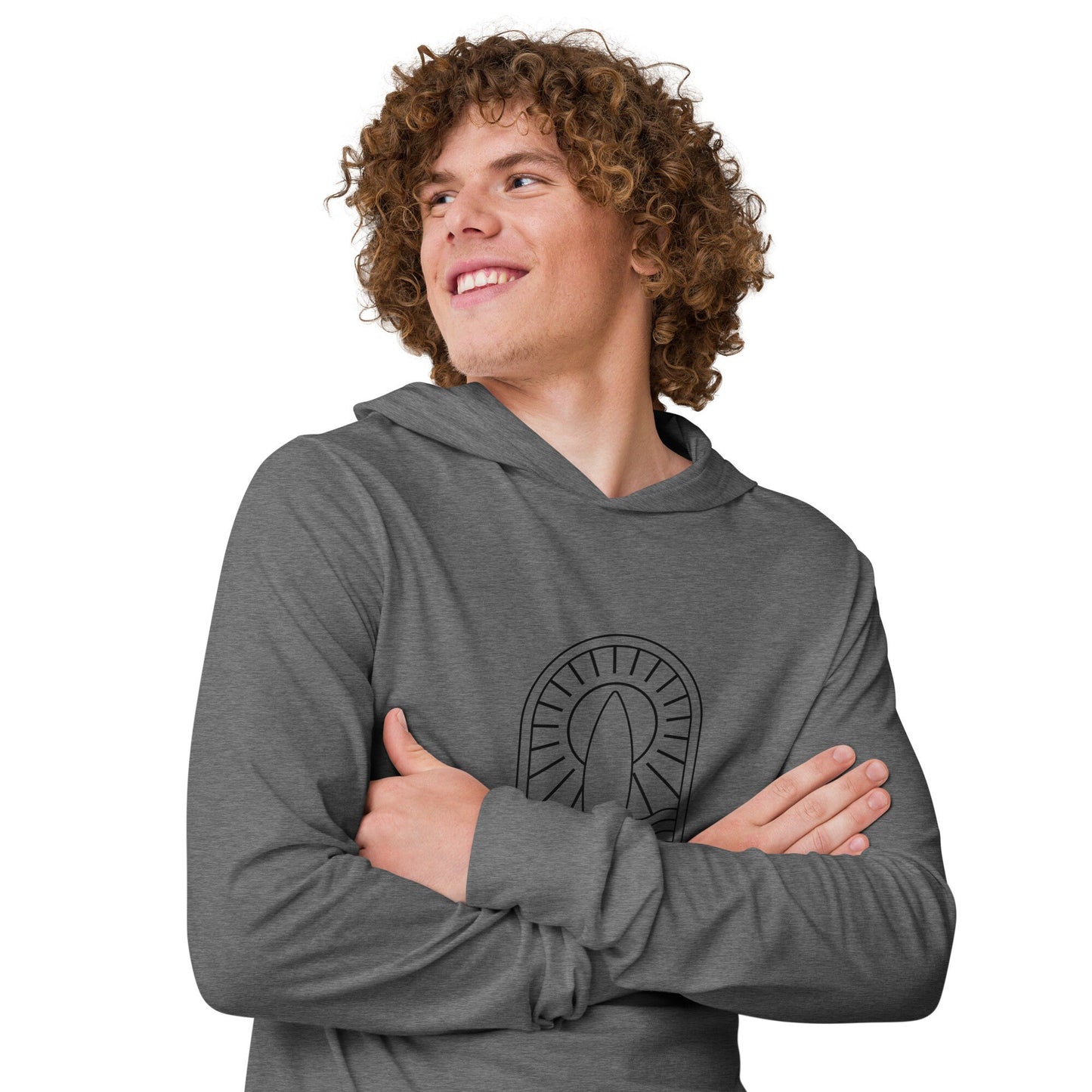 Surfbreak Minimalist Hooded Long Sleeve Tshirt