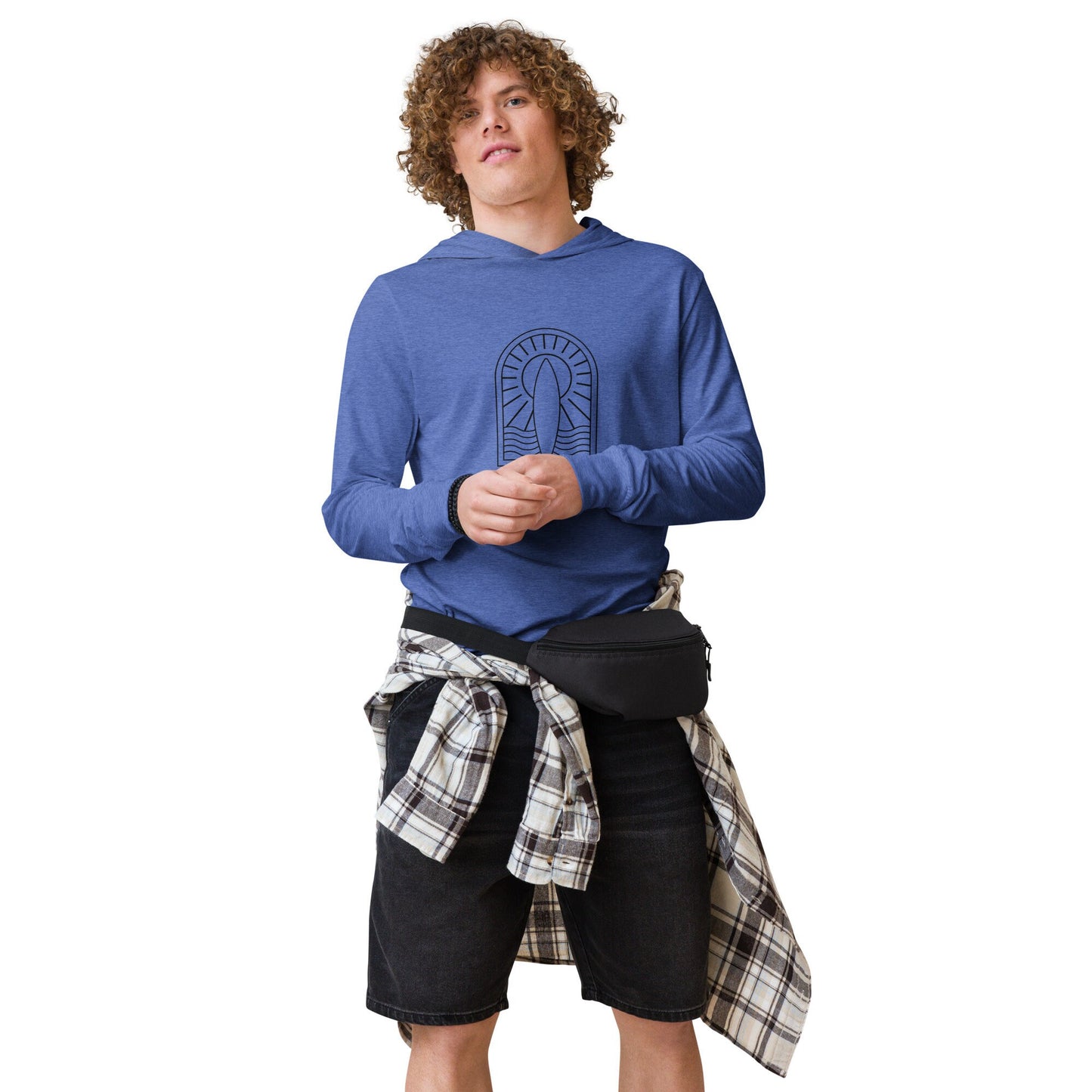 Surfbreak Minimalist Hooded Long Sleeve Tshirt