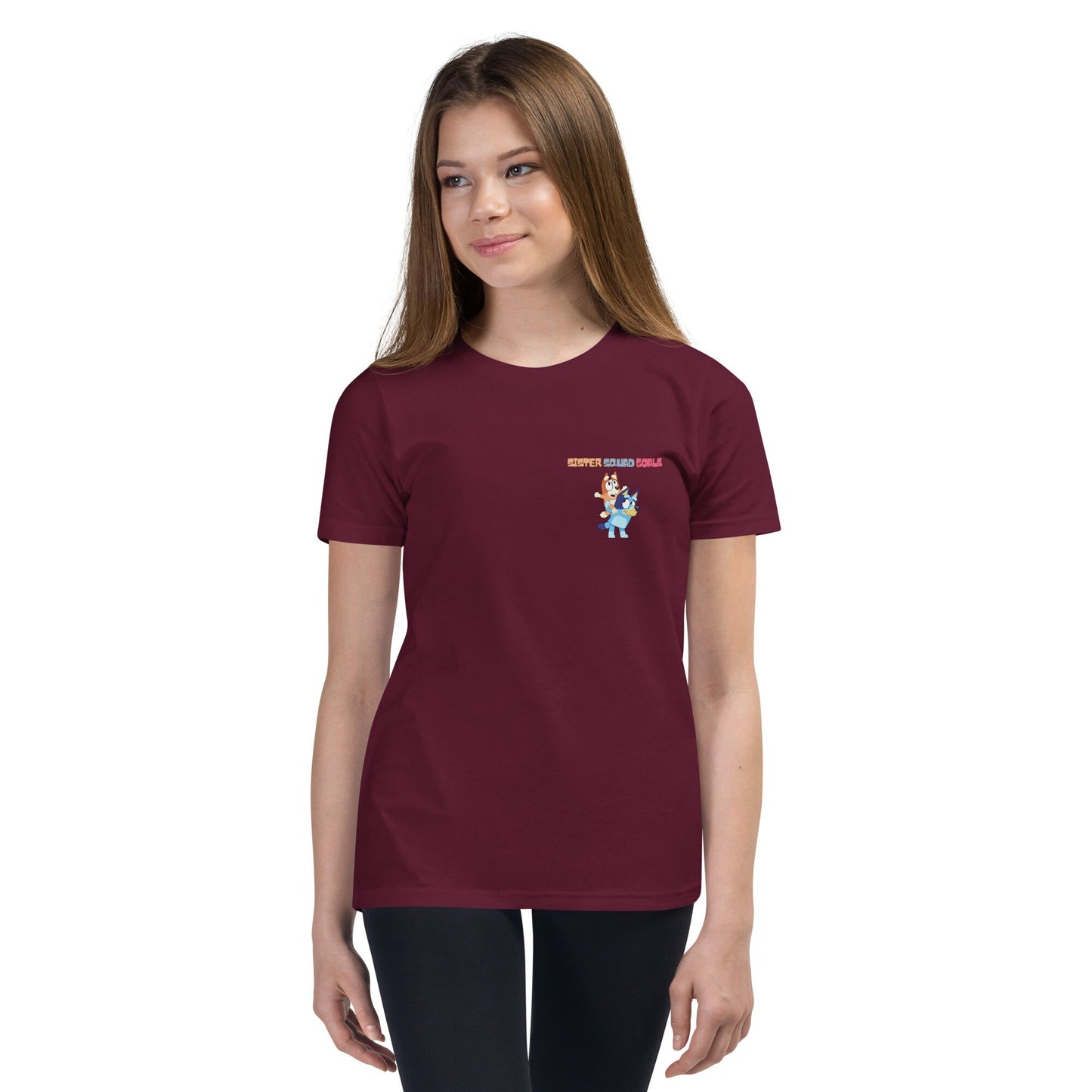 Youth Bluey and Bingo Sister Squad Goals Tshirt