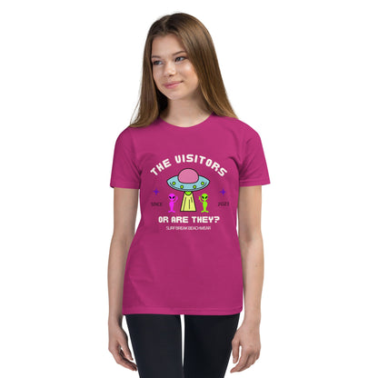 The Alien Visitors T-Shirt, UFO Shirt, Alien Tshirt for Youth, Alien Tshirt for Kids, UFO Shirt, Flying Saucer T-shirt, Space Shirt