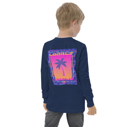 Youth Stay Salty Long Sleeve T-shirt, Beach, Summer, Retro Shirt, Locals Only, Vintage, Salty Vibes, Vacation, 80s, Throwback, Long sleeve