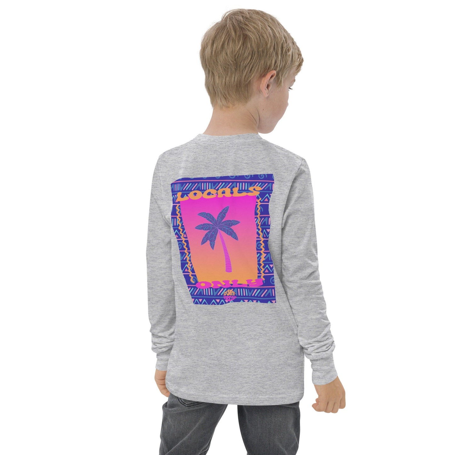 Youth Stay Salty Long Sleeve T-shirt, Beach, Summer, Retro Shirt, Locals Only, Vintage, Salty Vibes, Vacation, 80s, Throwback, Long sleeve