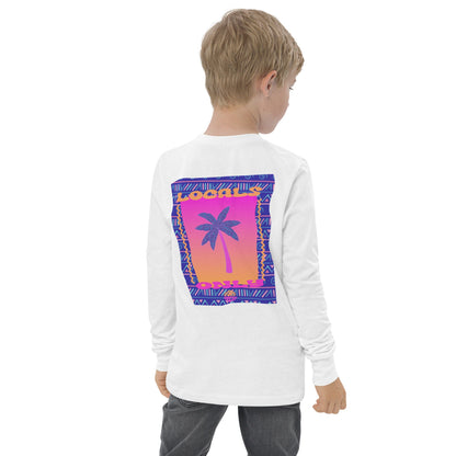 Youth Stay Salty Long Sleeve T-shirt, Beach, Summer, Retro Shirt, Locals Only, Vintage, Salty Vibes, Vacation, 80s, Throwback, Long sleeve