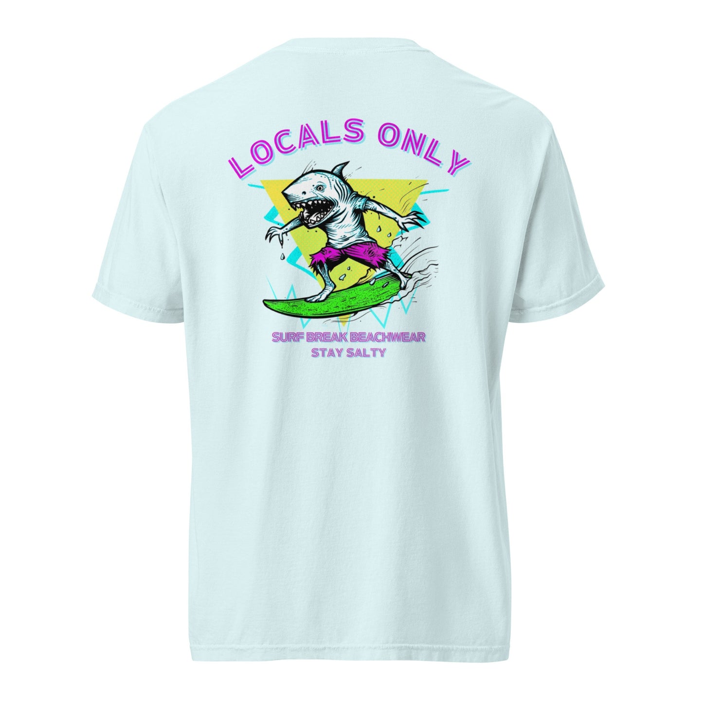 Stay Salty T-shirt, Locals Only Shirt, Retro, Shark Tshirt, Shark Week, Funny, Locals Only Graphic Tee, Surfing Shirt, Men's T-Shirts, 80s