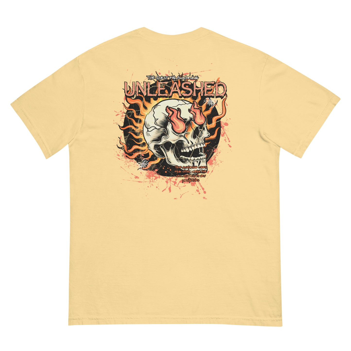Retro Fire Skate Skull T-Shirt